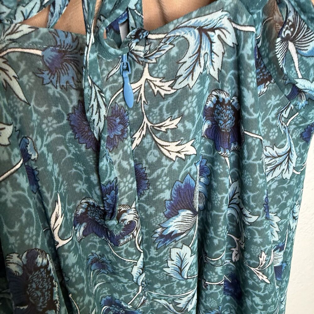 For Love And Lemons Green Floral Mini Dress - Picture 8 of 13